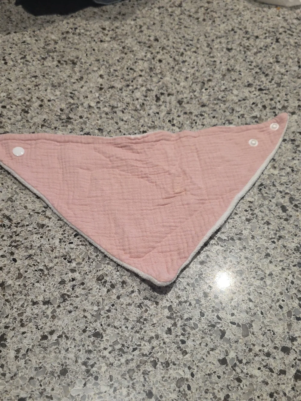 Kids Pink Bandana Bib - Soft Muslin Baby Drool Bib